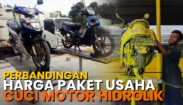 perbandingan paket usaha cuci motor hidrolik Harga Paket Cuci Motor 1 Hidrolik