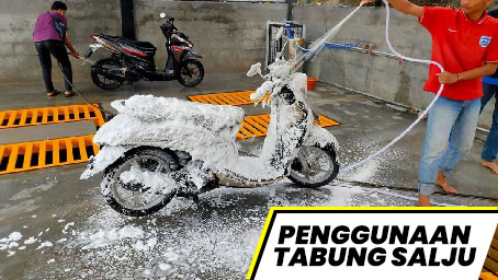 penggunaan tabung salju Tabung Cuci Motor Salju