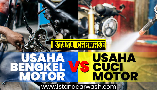 usaha bengkel motor vs cuci motor Usaha Cuci Motor VS Usaha Bengkel Motor