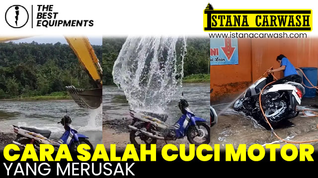 cara salah cuci motor Cara Salah Cuci Motor Yang Merusak