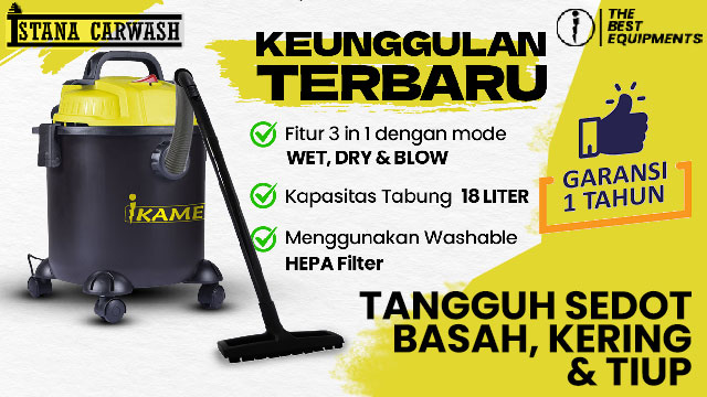 vacuum cleaner ikame 3 in 1 Vacuum Cleaner 3 in 1 (Tangguh Sedot Basah, Kering & Tiupan Kencang)