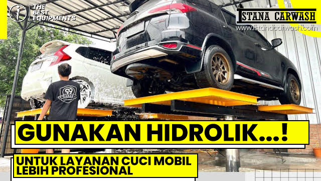 gunakan hidrolik untuk layanan cuci mobil profesional Pasang Hidrolik Untuk Layanan Cuci Mobil Lebih Profesional