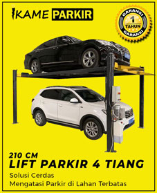 lift parkir 4 tiang 210 227 Jual Hidrolik Lift Parkir Mobil Sabang