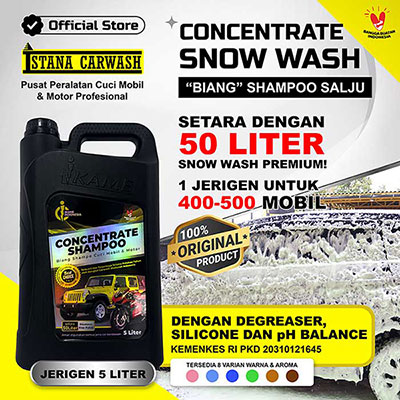 Concentrate Shampoo 5 Lt 01b 400 KONSENTRAT SHAMPO SNOWWASH