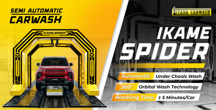 Mesin Semi Automatic Carwash Ikame web matic iscar spider Mesin Semi Otomatis IKAME Spider